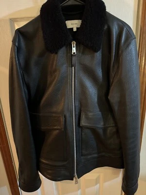 Reiss Hombre Chaqueta Cuero Foto 1 de 4