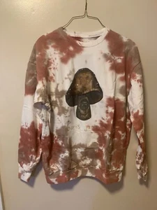 Paris Jackson Pilzkrawatte gefärbt Baumwolle Sweatshirt Größe S neu ohne Etikett - Bild 1 von 4