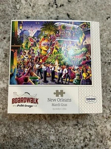 BOARDWALK PUZZLE COMPANY - 1000 pezzi - NEW ORLEANS MARDI GRAS - SPEDIZIONE GRATUITA - Foto 1 di 3