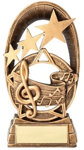 Trofeo de música de 6,5" personalizado gratis - Imagen 1 de 2