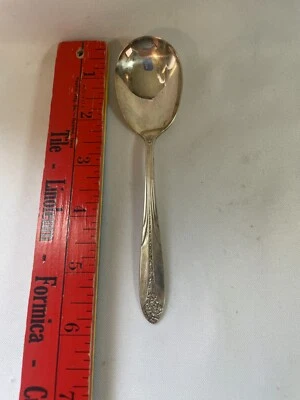 Cuchara de azúcar National Silver Co. - Princesa real (plata de plata) Foto 1 de 4