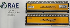 BALLISTIX 8GB KIT (4GBX2) DDR3-1333MHz PC3-10600 1.5V BLT4G3D1337DT1TX0.16FMR - Picture 1 of 2