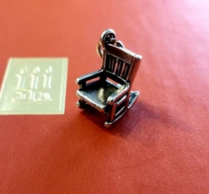 Dije mecedora retirada James Avery plata esterlina COMO NUEVA - Imagen 1 de 4