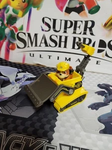 Rubble With Digger Paw Patrol Dog & Vehicle Nickelodeon Spin Master 2018 - Picture 1 of 8