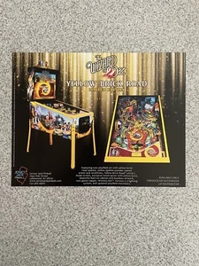 The Wizard of Oz Pinball Yellow Brick Road Limited Edition Flyer Jersey Jack - Picture 1 of 2