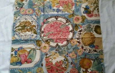 Beacon Hill 26"x26" pieza de tela Italia ANANAS madera de cuña fruta  Foto 1 de 4