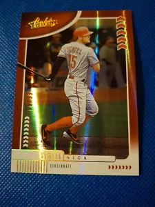 2020 NICK SENZEL PANINI SPETTRO ASSOLUTO RED CARD #45 CINCINNATI REDS /99 - Foto 1 di 2