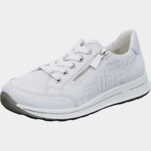 Zapatillas bajas Ara OSAKA Wei0 cuero con cordones cremallera extra ancha - Imagen 1 de 6