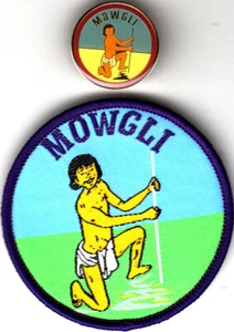 Pfadfinder Emaille Pin + Tuch Abzeichen Junge Führer MOGLI - Bild 1 von 1