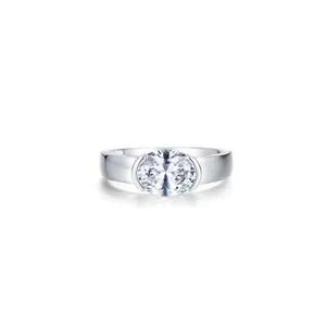 *BRAND NEW* Lafonn Platinum Bonded 1.86 Oval Modernist Solitaire Ring R2037CLP - Picture 1 of 1