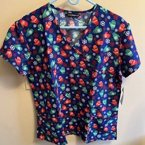 Scrub Top Cassandra O Women’s NWT Size Large L - Picture 1 of 4