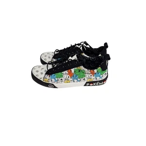 Pokemon Herren Größe 9 Canvas Niedrig Turnschuhe Schuhe Niedrig von Ground UP - Bild 1 von 8