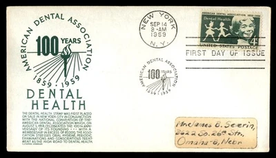 Mayfairstamps US FDC 1959 American Dental Association Children First Day Cover a - Image 1 of 2
