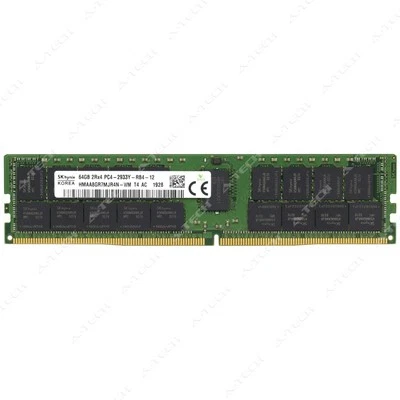 Hynix 64GB DDR4-2933 PC4-23400 2Rx4 ECC RDIMM Server Memory RAM HMAA8GR7MJR4N-WM - Image 1 of 2