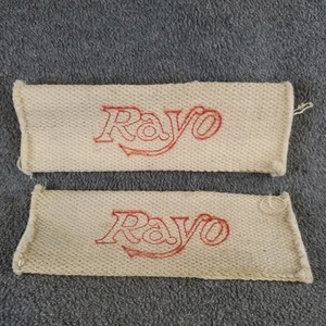 2 stoppino cotone Rayo originale vintage per lampada bozza centrale olio cherosene 7"x2,5" piatto - Foto 1 di 10