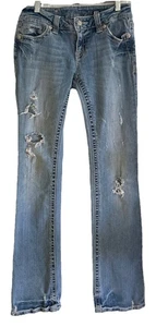 Miss Me Cross Strass Jeans JP5009-2 Boot Distressed Gr. 28 - Bild 1 von 11