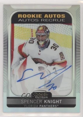2021-22 O-Pee-Chee Platinum Rookie Auto Rainbow Spencer Knight #R-SK Auto RC - Image 1 of 2