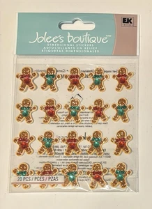 Pegatinas para álbum de recortes de Navidad Jolee's Boutique - Nuevas en paquete - Pan de jengibre para hombre - Imagen 1 de 5