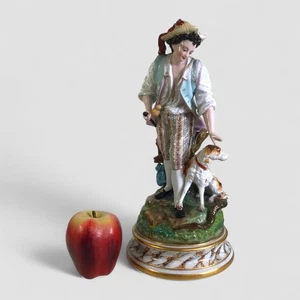 Large Dresden Porcelain Figure of Shepherd - Picture 1 of 11