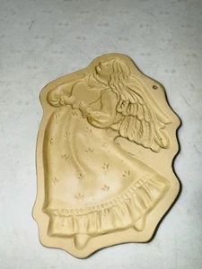 Vintage braune Tasche Plätzchen Kunst Plätzchen & Basteln Form 1987 Engel mit Herz - Bild 1 von 2