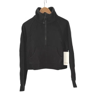 Lululemon Scuba Oversized Funnel Neck 1/2 Zip Women XS/ Small Black New - Picture 1 of 15