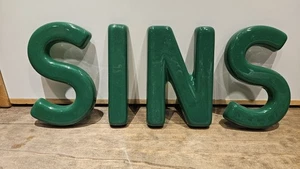 Vintage Gemini 6" Green Plastic Marquee Letters For Signs Set Of 4 I, N, S X 2 - Picture 1 of 11