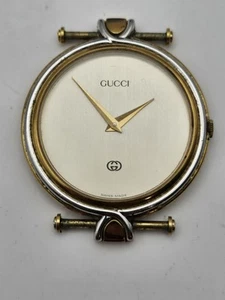 Gucci 4500M Quartz Silver Dial Men's Watch Non Working Head Only - Picture 1 of 8