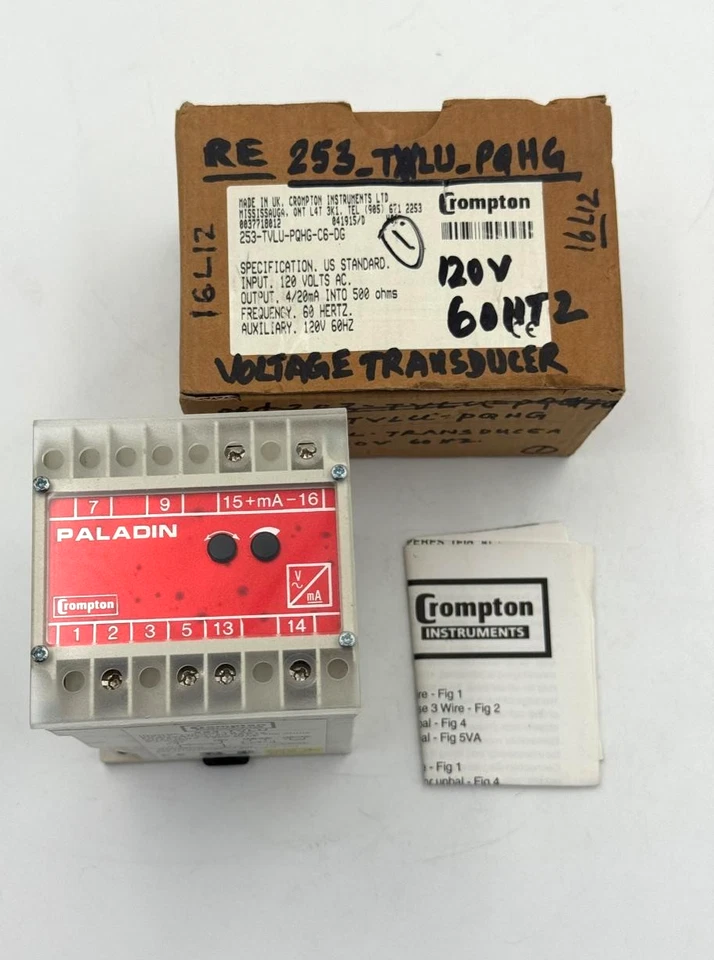 Transducteur Crompton Instruments 253-TVLU-PQHG-C6-DG | Série Paladin | 120V AC - Photo 1/4