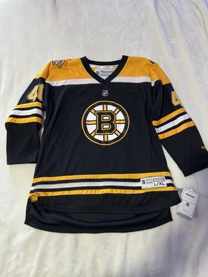 Camiseta deportiva de hockey Rask #40 negra/amarilla talla XL Reebok Boston Bruins para niños nueva con etiquetas $50 Foto 1 de 4