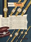 1955 Paper Ad Wolbrook Shock Resistant 17 Jewel Wrist Watch Solid Gold Yellow 