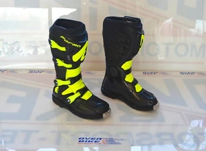 STIVALI STIVALE MOTO CROSS ENDURO QUAD FORMA TERRAIN EVO NERO GIALLO FLUO TG: 46 - Foto 1 di 5