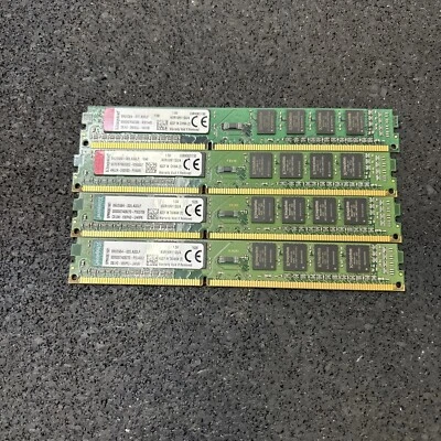 Kingston 16GB DDR3 PC3-12800 (4GB x 4) 1600 MHz DDR3 SDRAM Memory (KVR16N11S8/4) - Image 1 of 4