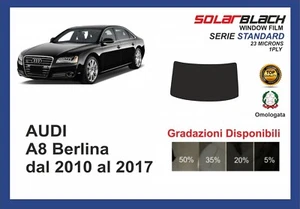 pellicola oscurante Audi A8 BERLINA dal 2010 AL 2017 kit lunotto STANDARD - Imagen 1 de 1