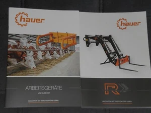 HAUER Traktoren Frontlader, Arbeitsgeräte Prospekte ( 8652 ) - Bild 1 von 1