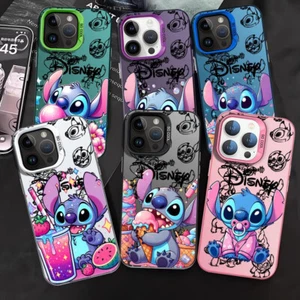 Disney Lilo Stitch Cute Case For Apple iPhone 15 11 16 13 14 Pro Max 12 15 Plus - Picture 1 of 79