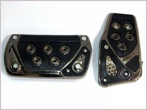 Pedales de transmisión automática para automóvil negros x 2 piezas - Imagen 1 de 2