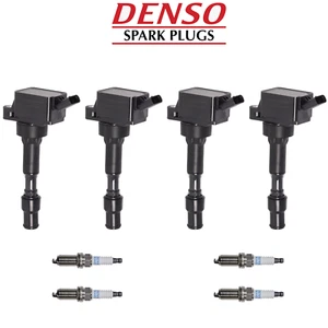 Denso Spark Plug + Ignition Coil For 15-21 Hyundai Kia Soul Seltos Kona 2.0L I4 - Picture 1 of 1