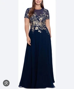 VESTIDOS Y VESTIDOS DE NOCHE FORMALES ACUÁTICOS, AZUL MARINO, TALLAS 14W Y 18W, VALORADOS @ 289$ - Imagen 1 de 3