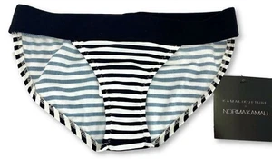 Kamalikulture Bikini Bottoms Black and White Stripe Nylon/Spandex - Picture 1 of 2