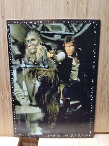 STAR WARS 🏆1996 Panini #37 Sticker CHEWBACCA & HAN SOLO 🏆FREE POST - Picture 1 of 2