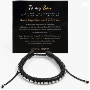To My Son Gift for Son Bracelet Love from Mom, Dad Forever Birthday, Graduation - Picture 1 of 11