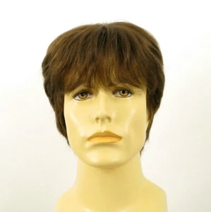 Short Wig For Men Natural Hair dark Blond Ref ERIC 8 - Imagen 1 de 8