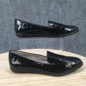 Zapatos de montaña Cliffs blancos para mujer 9M como nuevos mocasines de cuero sintético negro estampado de cocodrilo - Imagen 1 de 14