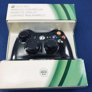 Microsoft Xbox 360 OEM Original Wireless Controller - Schwarz - Burst Akkus - Bild 1 von 5