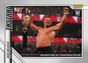 2022 PANINI WWE INSTANT #19 BRON BREAKKER RC - WINS NXT 2.0 CHAMPIONSHIP #1/588 - Picture 1 of 3