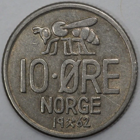 1962 Norway 10 Ore Cover