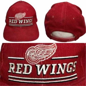 De colección Detroit Red Wings Snapback Sombrero NHL Equipo de Hockey Logo Años 90 Gorra de Pana - Imagen 1 de 13
