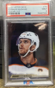 2022-23 UD Serie 1 Connor McDavid #70 PSA 9 CORTE TRANSPARENTE - Imagen 1 de 2