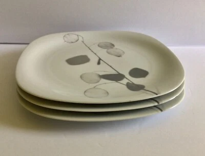 Block Langenthal 10” Dinner Plate Transition Shadows Bone China VTG Set of 3 - Image 1 of 4