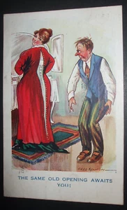 FRED SPURGIN Comic FAT LADY Do up Kleid Korsett GLEICHE ALTE ÖFFNUNG ERWARTET DICH - Bild 1 von 1